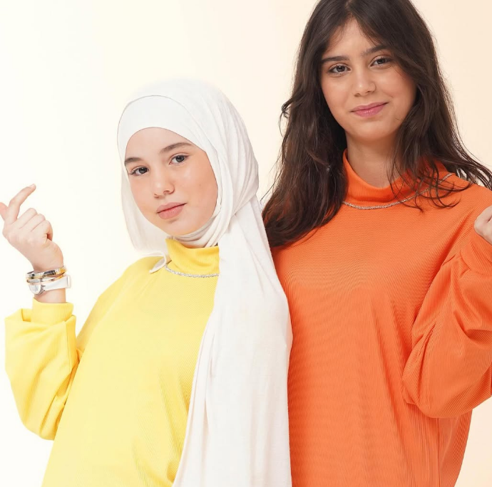 Modest Yellow Orange & Blue